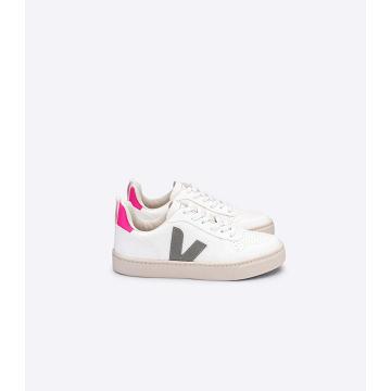 Kids' Veja V-10 CWL Shoes White/Grey | ZA 784OKI